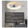 Smart Ceiling Fan with Integrated LED Lighting