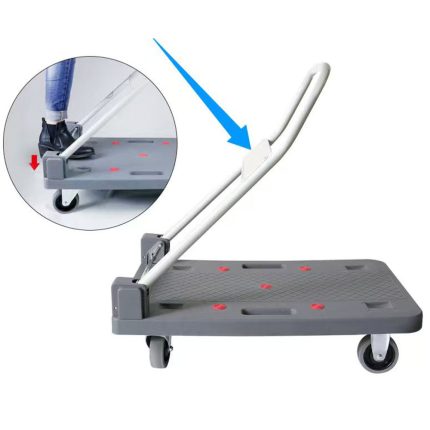 150kg Portable Platform Trolley Grey Foldable OEM