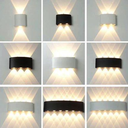 industrial wall light up and down beam for building facade lighting