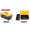 portable plastic tool box with handle and removable tray