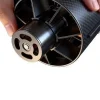 Technical close-up of high-speed brushless motor and turbine fan blades inside Barvoss X70 jet fan