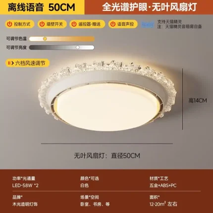 full spectrum LED ceiling light fixture installed in industrial or commercial space