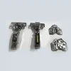 industrial cabinet hinge with mounting plate and adjustment screws