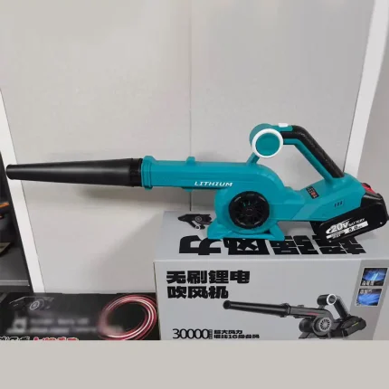 industrial cordless blower with battery pack for maintenance operations