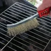 industrial hand wire brush used for metal surface cleaning