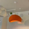 industrial pendant light installed in hospitality and facility environments