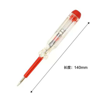 industrial voltage test screwdriver 140mm insulated transparent handle